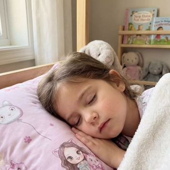 poduszka przedszkolna wzór Świat Magicznych Kotków