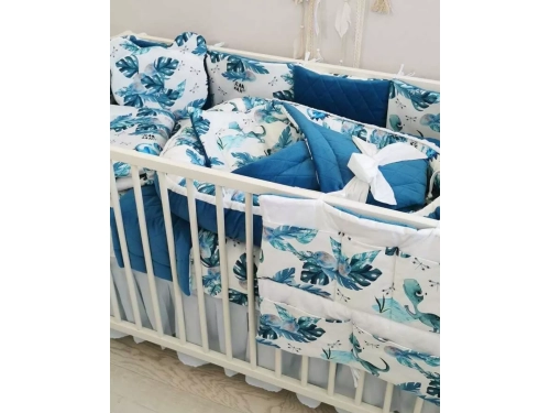 Komplet Pościeli Niemowlęcej Dinozaur i Velvet Mini Caro - Zieleń Nepalska Komplet Pościeli Niemowlęcej Dinozaur i Velvet Mini Caro - Zieleń Nepalska