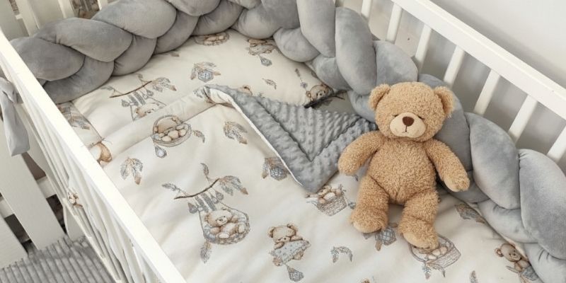 Misie boho beż Wyprawka do łóżeczka