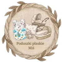 Poduszki płaskie Miś
