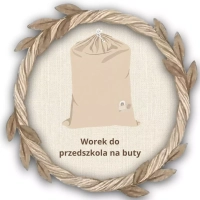 Worek do przedszkola żłobka z imieniem na buty