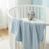 Kocyk Niemowlęcy 100x75 Minky Plush Dwustronny Niebieski