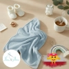 Kocyk Niemowlęcy 100x75 Minky Plush Dwustronny Niebieski
