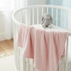 Kocyk Niemowlęcy 100x75 Minky Plush Dwustronny Róż