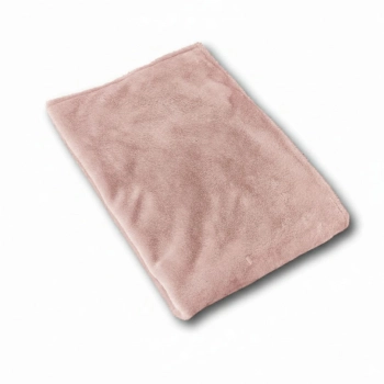 Kocyk Niemowlęcy 100x75 Minky Plush Dwustronny brudny róż
