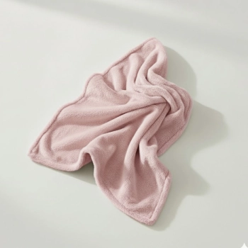 Kocyk Niemowlęcy 100x75 Minky Plush Dwustronny Róż