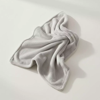 Kocyk Niemowlęcy 100x75 Minky Plush Dwustronny Szary
