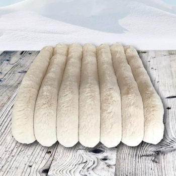 Gruby zimowy kocyk Minky 3D - Zimowe Otulenie dla dziecka Beż
