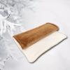 Gruby zimowy kocyk niemowlęcy 100x75 Polar Minky Ecru Toffi