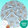 Certyfikat Oeko-Tex Standard 100 bezpieczna pościel niemowlęca Misie Boho Blue