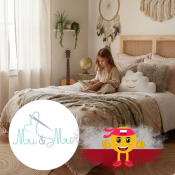 Miękka Poduszka Dekoracyjna dla Dzieci – Chmurka (Ecru)