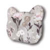 Płaska poduszka niemowlęca miś z uszkami bawełna w polne kwiaty peonie Retro Bloom