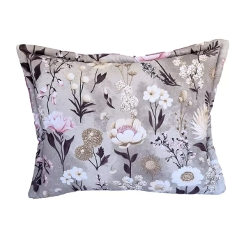 Puchata poduszka przedszkolna 50x40 cm we wzór kwiatowy Retro Bloom