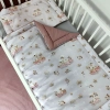 Komplet Pościel do łóżeczka z ochraniaczem Łabędzi sen 8el.